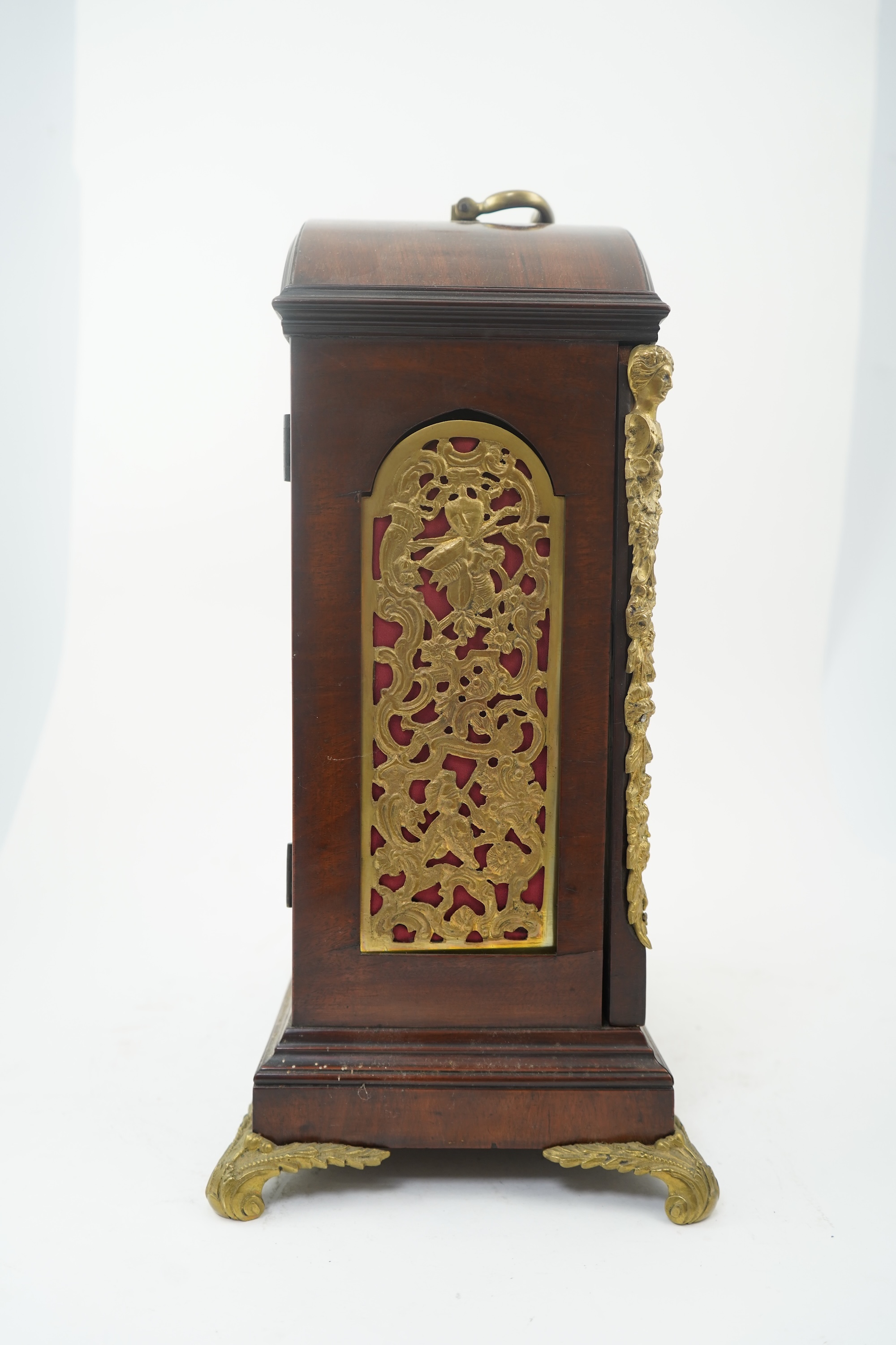A mid 19th century mahogany triple fusee bracket clock by John Groves